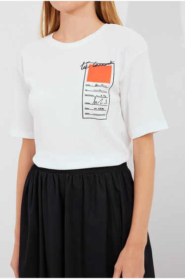 BDART Printed Crew Neck Short Sleeve T-Shirt