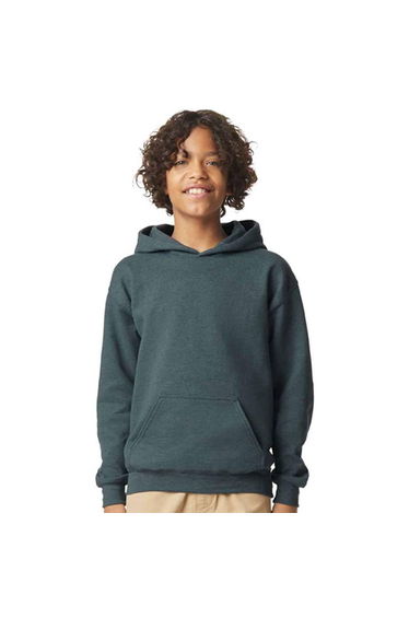 Gildan Childrens/Kids Fleece Midweight Hoodie - Dark Heather