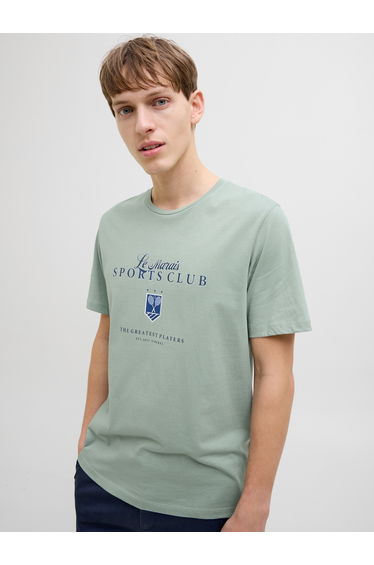 Slogan Print Crew Neck Regular Fit T-Shirt