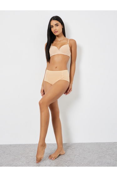 Pack of 3 - Nude Full Coverage Cotton Briefs