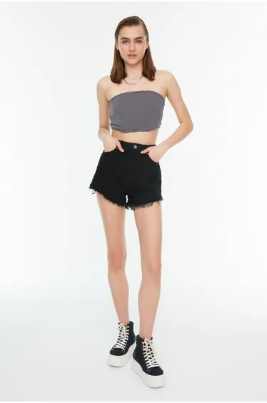 Shorts - Black - Normal Waist