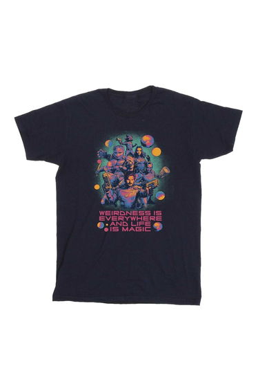 Guardians Of The Galaxy Volume 3 Boys Weirdness Cotton T-Shirt - Navy Blue