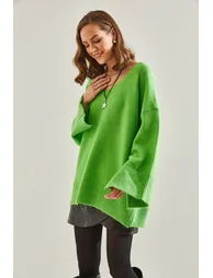 Women's V-neck Sweater - 5