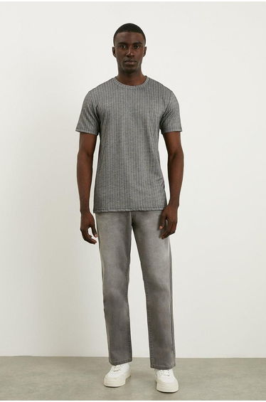 Grey Straight Fit Jean