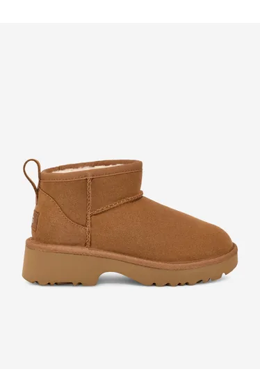 Girls Classic Ultra Mini New Heights Boots in Brown