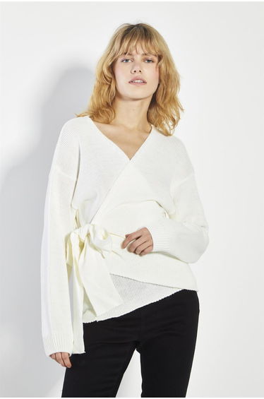 Bone Wrap Cardigan