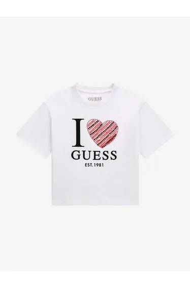 Girls Slogan T-Shirt in White
