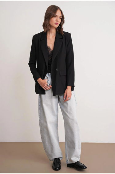 Mixray Long Sleeve Buttoned Blazer