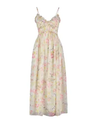 White Floral A-Line Midaxi Dress - 6