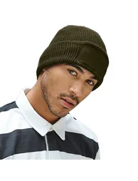 Beechfield Mens Thinsulate Printers Beanie - Olive - 1