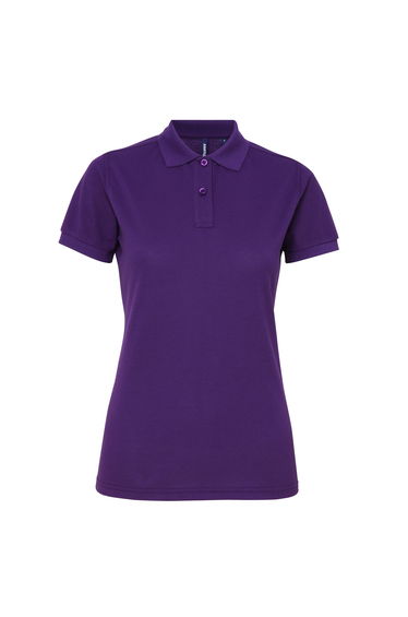 Asquith & Fox Womens/Ladies Short Sleeve Performance Blend Polo Shirt - Purple
