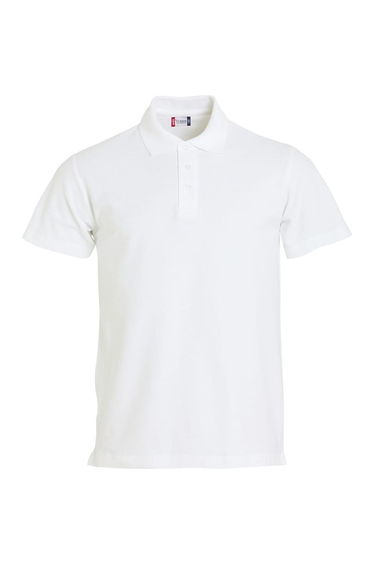 Clique Mens Basic Polo Shirt - White