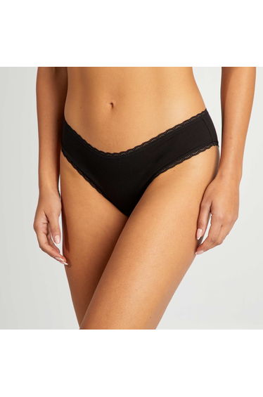 Pack of 2 cotton boy shorts black