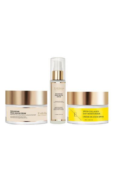Skin Repair Snail Mucin Cream 50ml + Skin Repair Snail Mucin Serum 60ml + SPF 50 Collagen Day Cream 50ml