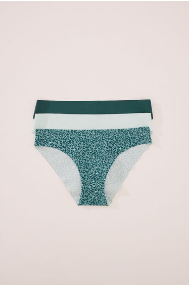 Pack of 3 classic microfibre panties