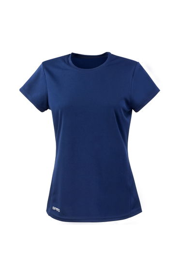 Spiro Womens/Ladies Performance Quick Dry T-Shirt - Navy