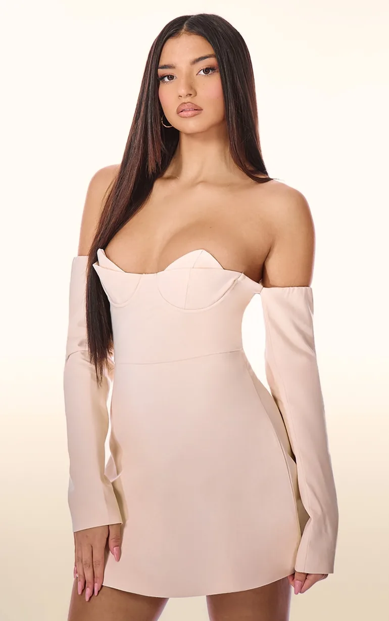 club l skater dress Waverly dress in white from Club London , Open