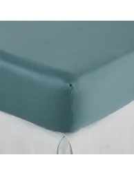 شرشف سرير بحواف مطاطية قطن ساتين بإرتفاع 30سم - 3