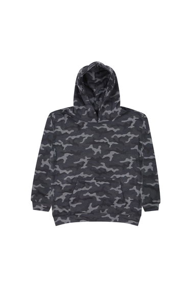 Awdis Childrens/Kids Camo Hoodie - Black Camo
