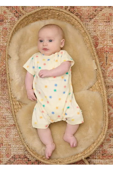 Dinky - Rainbow Sunshine Short Sleeve Playsuit