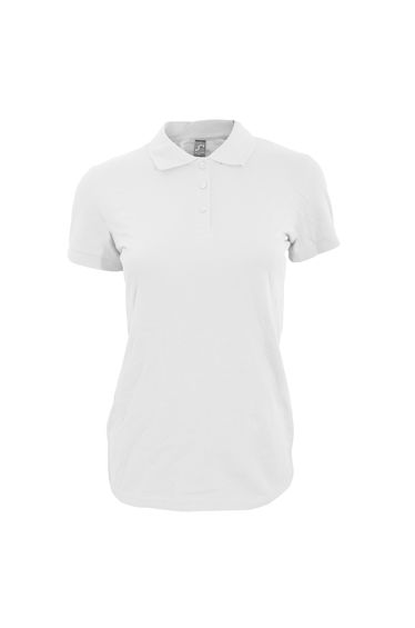 SOLS Womens/Ladies Perfect Pique Short Sleeve Polo Shirt - White