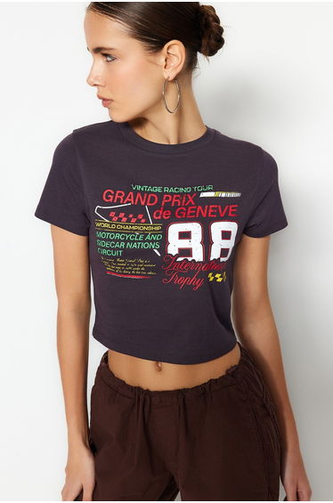 T-Shirt - Gray - Slim fit