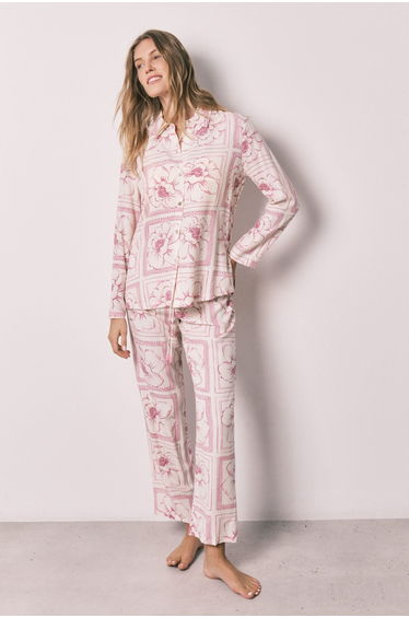 Floral classic long pyjamas