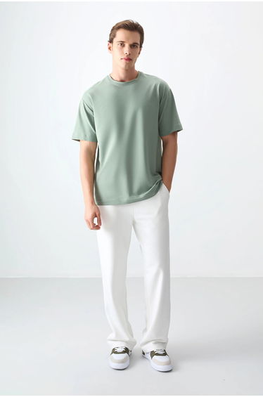 TOMMY Oversized Cotton Blend Crew Neck T-Shirt