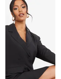 Shop Tall Black Oversized Blazer Dress Online in Iraq