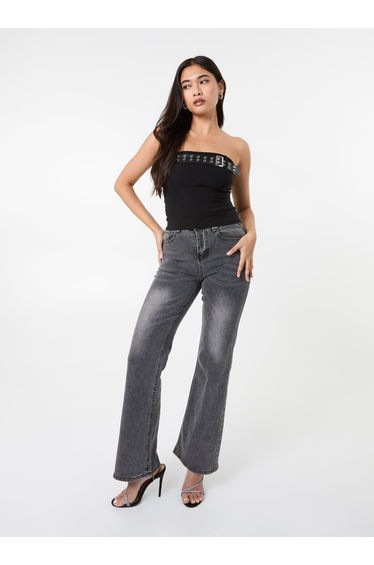 Belted Bandeau Top