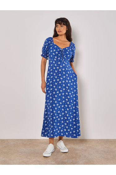 Silhouette Floral Milkmaid Maxi Dress