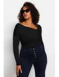 Plus Size Sweater - Black - Regular fit - 2