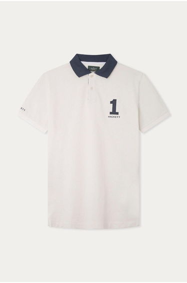 Heritage Number Polo White