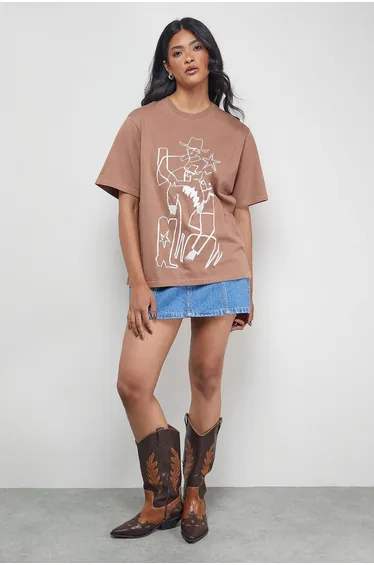 Tony Embroidered Jersey T-Shirt