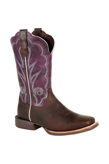 Durango Womens/Ladies Lady Rebel Pro Full Grain Leather Cowboy Boots - Oilded Brown/Plum