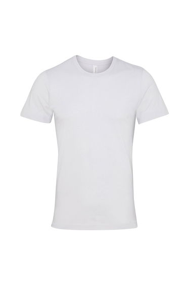 Canvas Jersey Crew Neck T-Shirt / Mens Short Sleeve T-Shirt - Ash Grey
