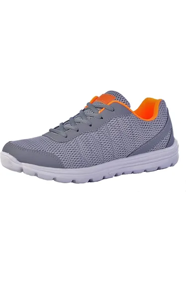 Dek Unisex Adult Hyde Park Trainers - Grey/Orange