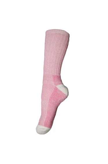 Womens/Ladies Wool Rich Hiker Socks - Pink