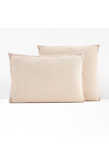 Thesari Linen and Cotton Muslin Two-Sided Pillowcase
