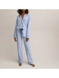 Cotton Chambray Grandad Pyjamas