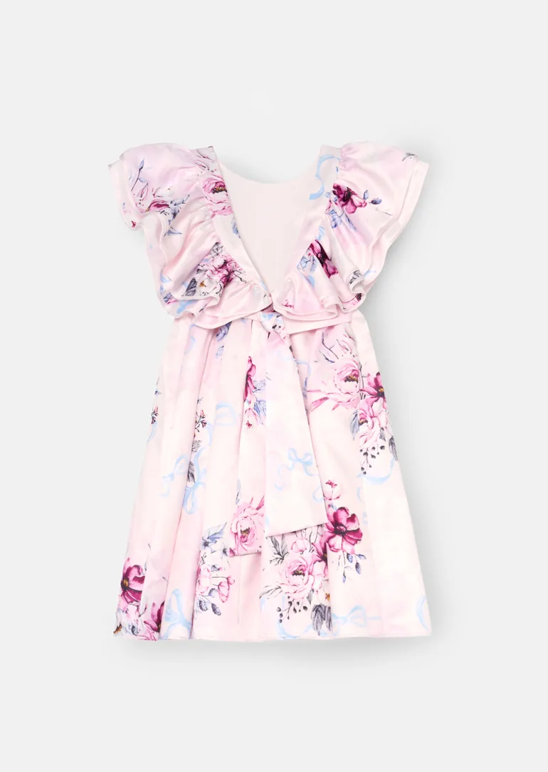 Emillie Print Frill Sleeve Dress - 6