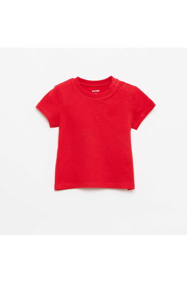 Plain Cotton Jersey T-shirt RED