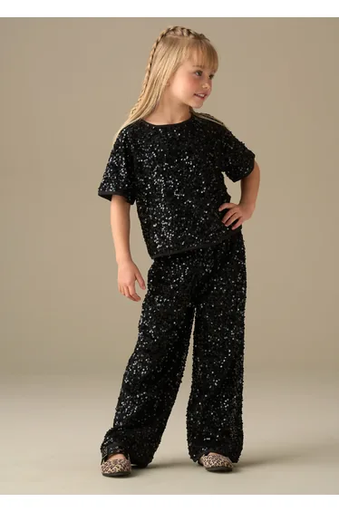 Leona Mesh Sequin Trousers