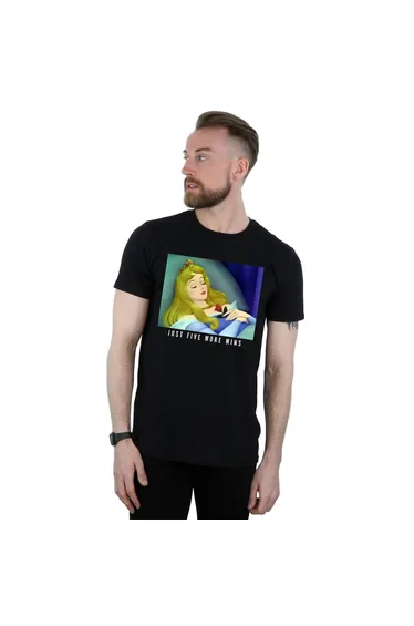 تيشيرت ديزني قطن أسود بياقة دائرية و بطبعة جرافيك