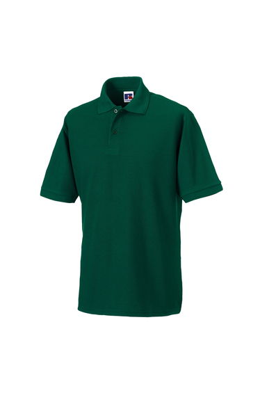 Russell Mens Polycotton Pique Hardwearing Polo Shirt - Bottle Green