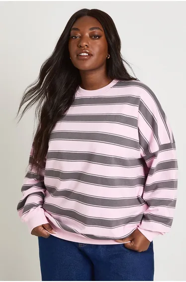 سويتشيرت بوهو زهري بأكمام طويلة