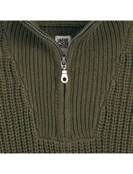 Half Zip Jumper/Sweater in Chunky Knit - 2