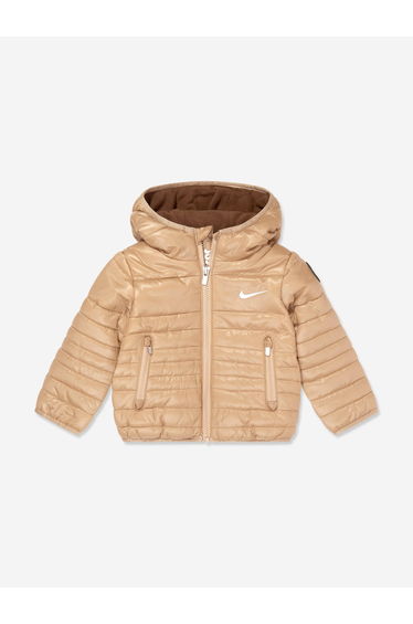 Boys Quilted Jacket in Beige