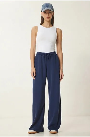 ISTANBUL Wide Leg Drawstring Waist Sweatpants