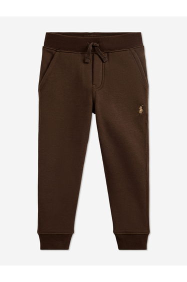 Ralph Lauren Boys Logo Joggers in Brown